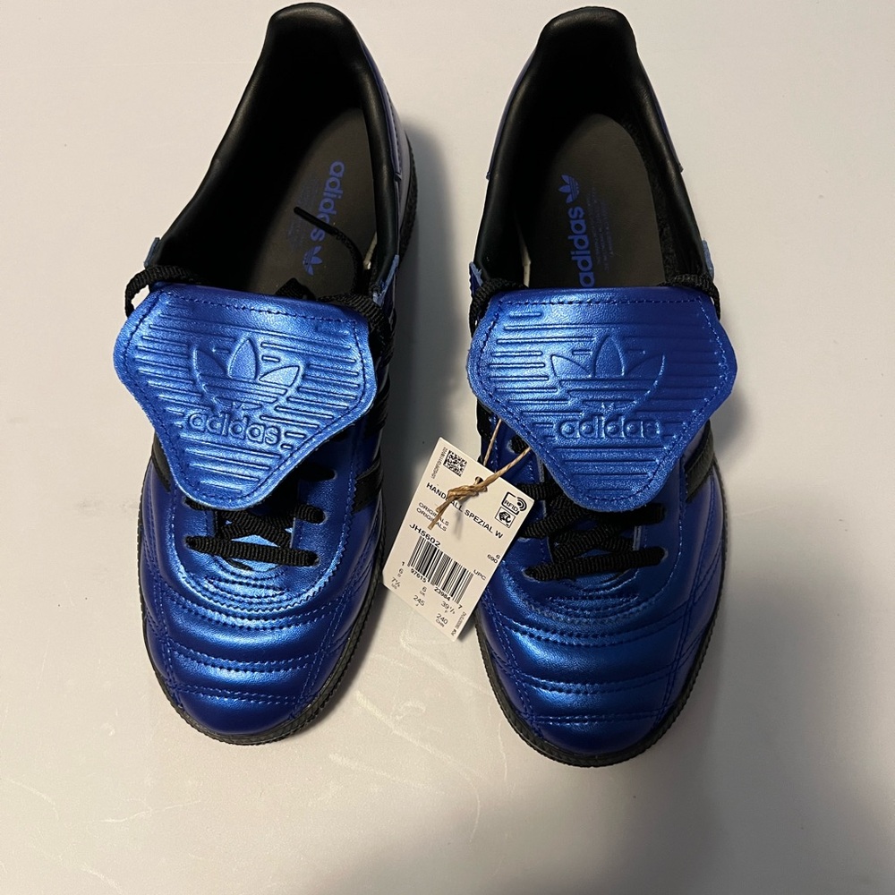Women’s Adidas Handball Spezials Metallic Blue and Black , 7.5 - Picture 7 of 8